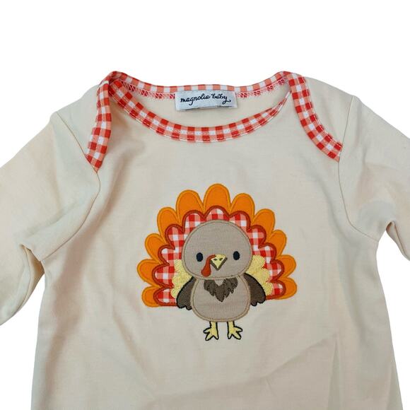 NWT Magnolia Baby Preemie Thankful Footie - Picture 2 of 4